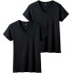 T-shirt 2-piece short sleeved V-neck T-shirt 2-piece short sleeved V-neck