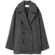 Women's herringbone patterned short jacket Women's herringbone patterned short jacket