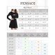 Women's Peter Pan neck long sleeved Halloween casual slim fit trumpet dress Women's Peter Pan neck long sleeved Halloween casual slim fit trumpet dress