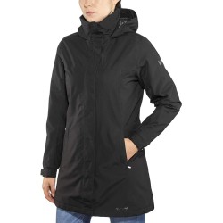 Women's hooded jacket, insulated, waterproof, windproof, breathable, long and foldable
