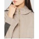 Coat made of different materials, combined with a two tone coat for women Coat made of different materials, combined with a two tone coat for women